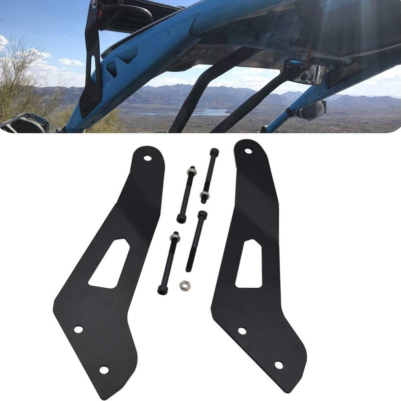 Wsays Compatible with 50 '' LED Light Bar Upper Roof Windshield Mounting Brackets Compatible with Can Am Maverick X3 and X3 Max 2017-2024 All Models - Image 1